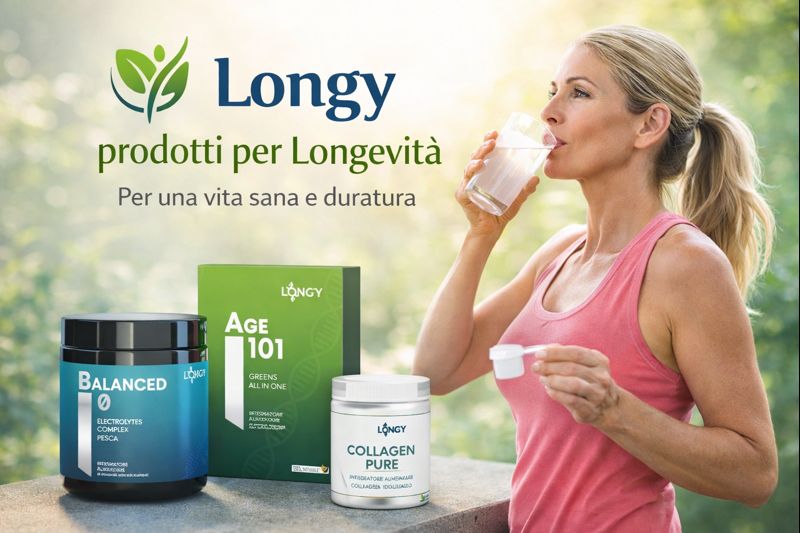 prodotti Longy integratori per la longevità catalogo