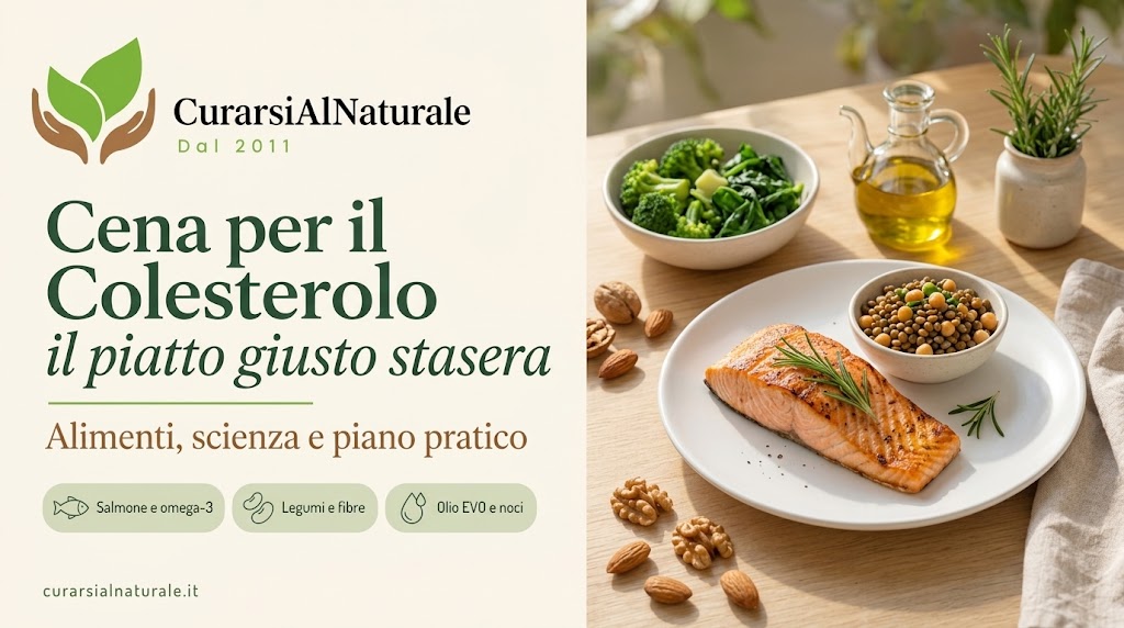 cena per abbassare il colesterolo