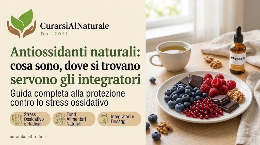 Antiossidanti naturali: cosa sono, dove si trovano e quando servono gli integratori Antiossidanti naturali