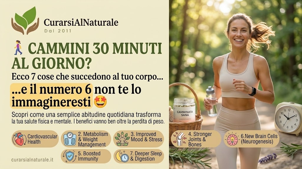 Camminare 30 minuti al giorno benefici Camminare 30 minuti al giorno benefici