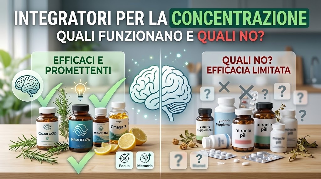 Integratori per la concentrazione