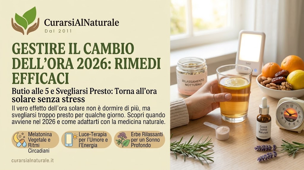RIMEDI PER CAMBIO DELL'ORA SOLARE